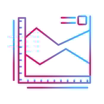 Spline Chart Vector Icon