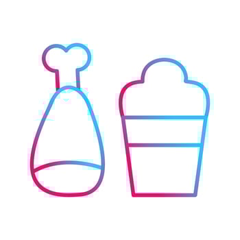 Food and Beer Vector Icon