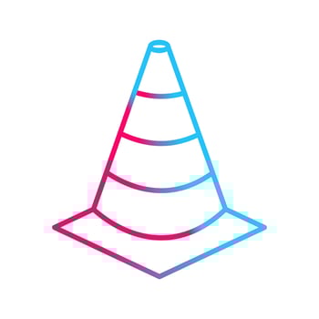 Unique Cone Vector Icon