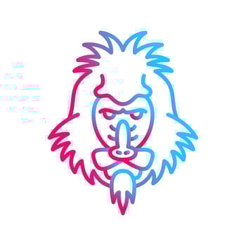 Mandrill Vector Icon