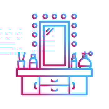 Dressing Table Vector Icon