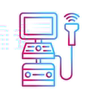 Ultrasound Machine Vector Icon