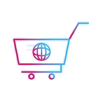 Global Shopping Vector Icon
