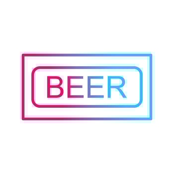Beer Sign Vector Icon