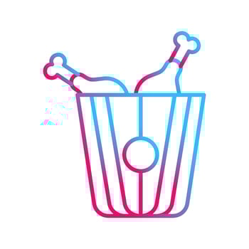 Fried Chicken Vector Icon