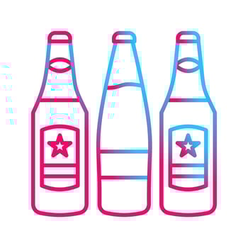Beer Bottles Vector Icon