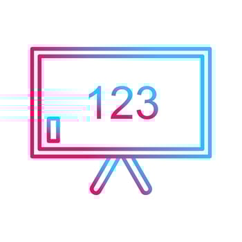 Unique Classroom Board Vector Icon