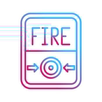 Fire Button Vector Icon