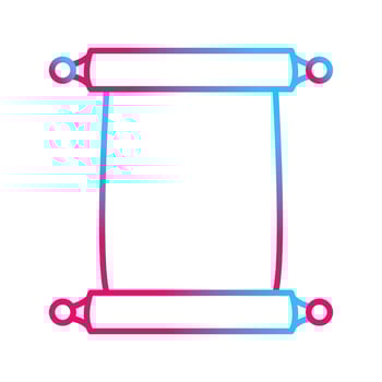 Scroll of Paper Vector Icon