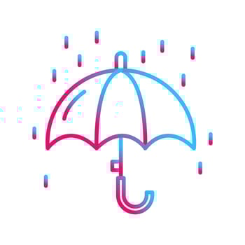 Raining Vector Icon