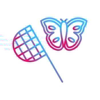 Butterfly Catcher Vector Icon
