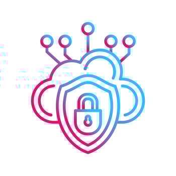 Cloud Security Vector Icon