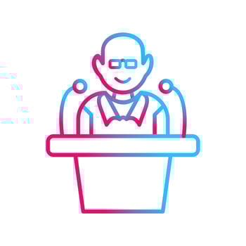 Unique Lecture Vector Icon