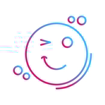 Wink Vector Icon