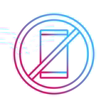 No Cell Phones Vector Icon