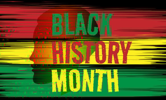 Black History Month background vector