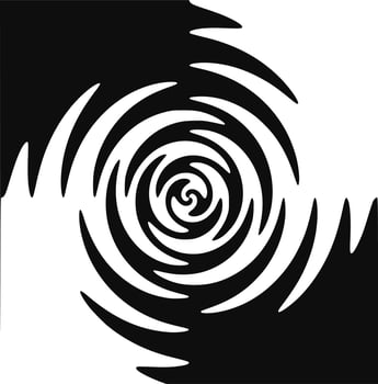 Black and white vector abstract art