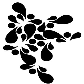 Black and white vector abstract art