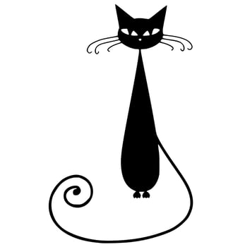 Black and white vectors of animals, birds and wildlife