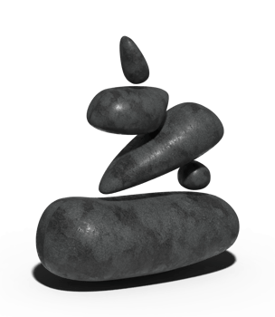 3d illustration of rock png