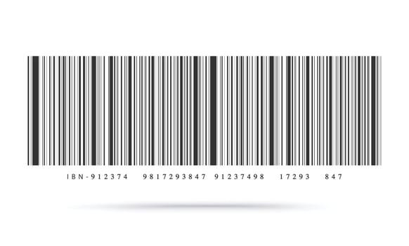 Barcode on white background. Vector illustration