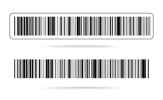 Barcode on white background. Vector illustration