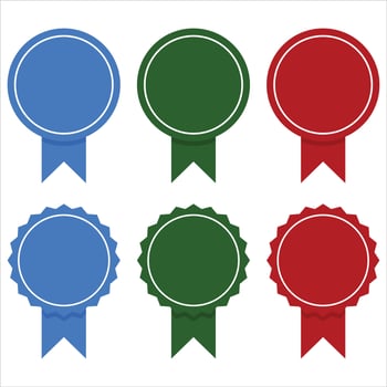Collection of awards vector