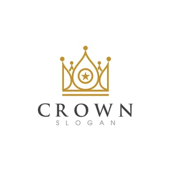 Crown Logo Template vector icon