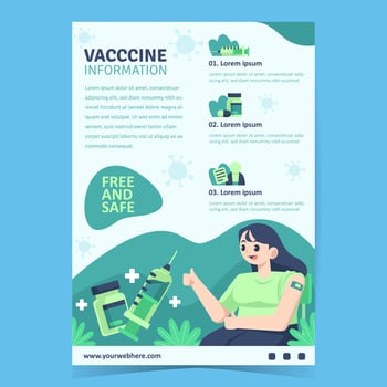 Vaccine Information Poster Template vector