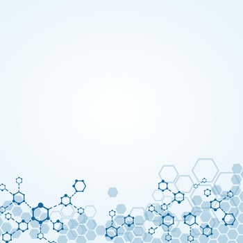 Abstract background substance and molecules vector