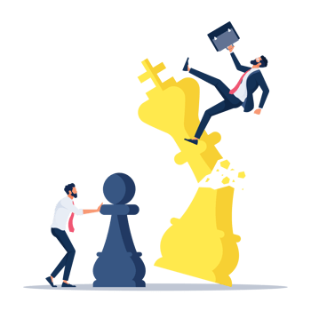 Business competition and strategy concept png