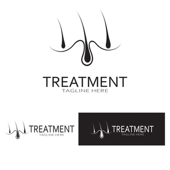 Hair treatment logo hair transplantation logo,removal logo vector image design illustration