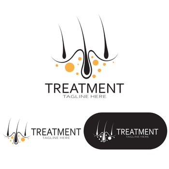 Hair treatment logo hair transplantation logo,removal logo vector image design illustration