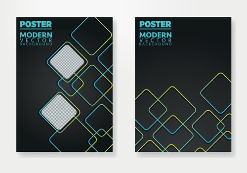 Poster layout design. Vector illustration background template front and back document. Easy Editable. Template vector design for Brochure, AnnualReport, Magazine, Poster, Corporate Presentation.