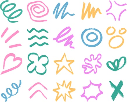 Hand Draw Abstract Brush vector