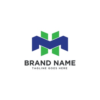 Letter MH HM M H logo design vector. vector