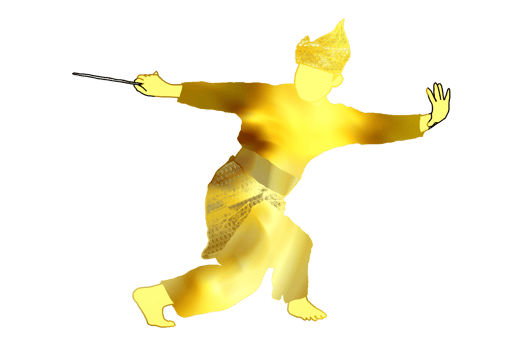 warrior movement pattern with weapon Malay traditional weapon call KERIS png
