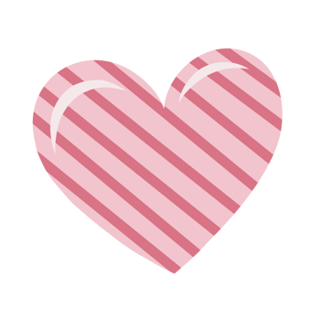 Heart shape isolated for Valentine's Day on a transparent background. Love symbol. png