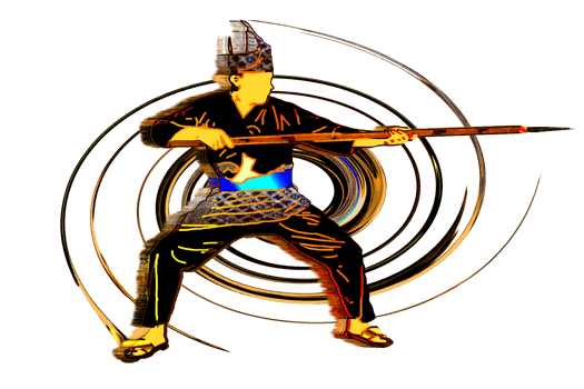 Malaya warrior movement pattern martial art with hold spear png