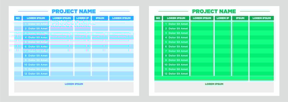 modern planner template set of planner and to do list project vector