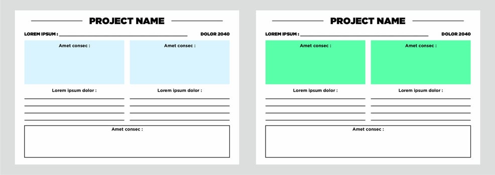 modern planner template set of planner and to do list project vector