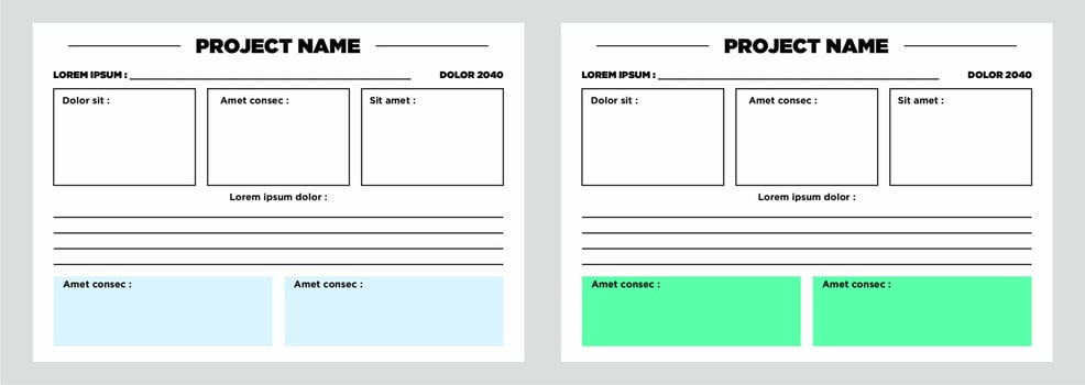 modern planner template set of planner and to do list project vector