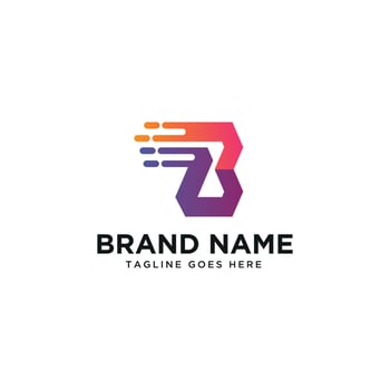 B Tech Logo design Template. vector