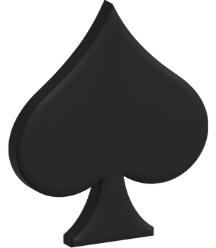 3d illustration of spade symbol png