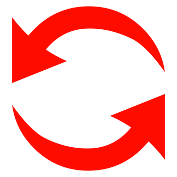 Round Arrow Sign on Transparent Background png