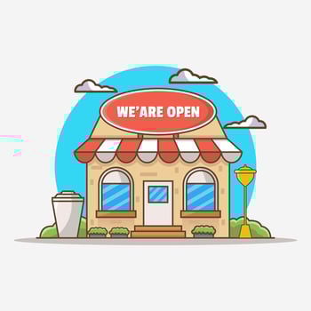 Shop Building Illustration vector