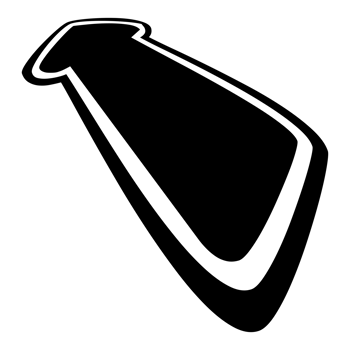 Directional Arrow Symbol on Transparent Background png