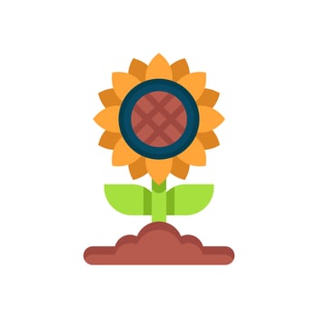 sunflower icon for your website, mobile, presentation, and logo design. vector