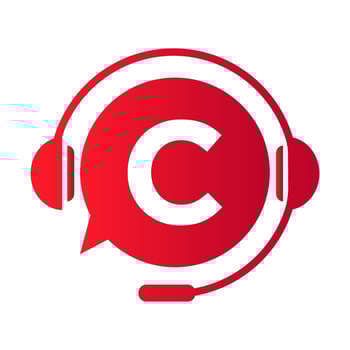 Communication, Chat Logo On Letter C Template. Bubble Speech, Consulting Sign Icon vector
