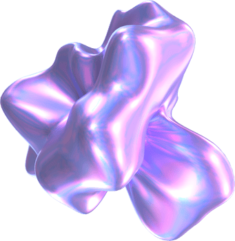 3D rendering holographic liquid shape for decoration or mixed media transparent background png